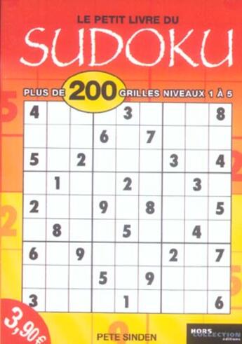 Couverture du livre « Le petit livre du sudoku t1 » de Sinden/Moore aux éditions Hors Collection