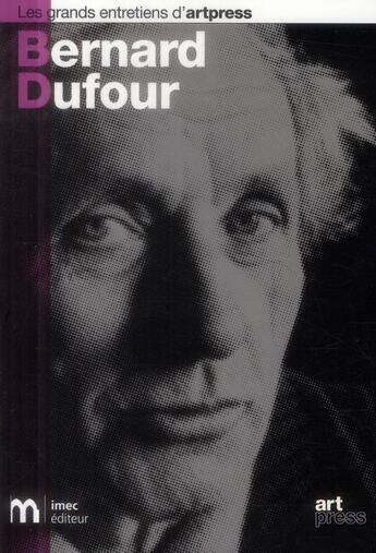 Couverture du livre « Bernard Dufour » de  aux éditions Imec