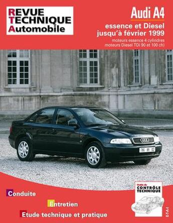 Couverture du livre « Audi a4 - moteurs 4 cylindres essence et diesel (tdi 90 ch) » de Etai aux éditions Etai