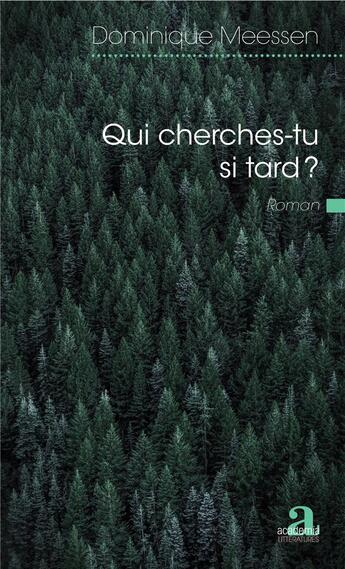 Couverture du livre « Qui cherches-tu si tard ? » de Dominique Meessen aux éditions Academia