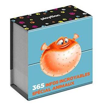 Couverture du livre « 365 infos incroyables spécial animaux » de  aux éditions Play Bac