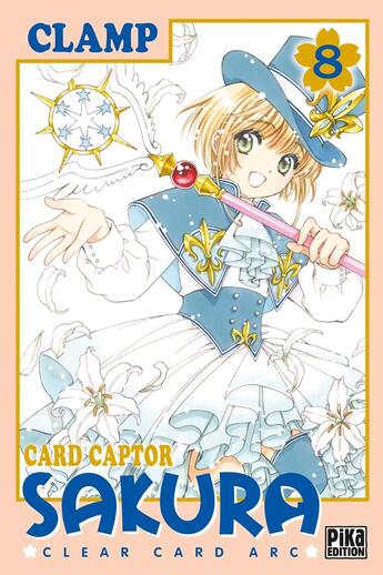 Couverture du livre « Card captor Sakura - clear card arc Tome 8 » de Clamp aux éditions Pika