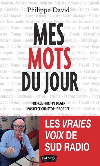 Couverture du livre « Mes mots du jour » de Philippe David aux éditions Fauves