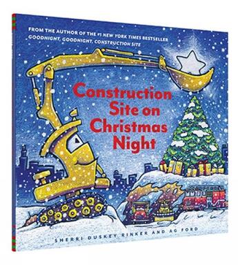 Couverture du livre « Construction site on Christmas night » de Sherri Duskey Rinker aux éditions Chronicle Books