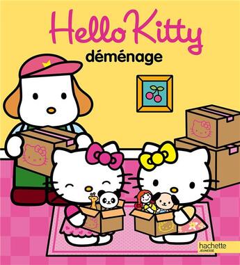 Couverture du livre « Hello Kitty ; Hello Kitty déménage » de  aux éditions Hachette Jeunesse