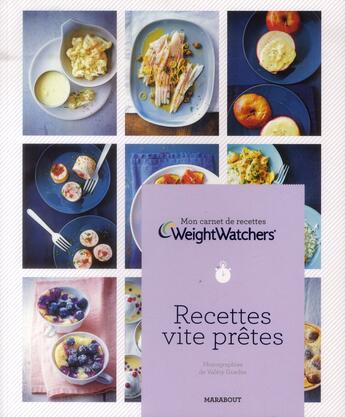 Couverture du livre « Mon carnet vite prêtes Weight Watchers » de  aux éditions Marabout