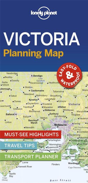 Couverture du livre « Victoria planning map 1ed -anglais- » de  aux éditions Lonely Planet France