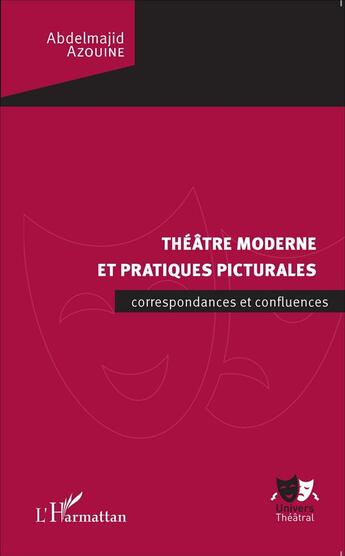 Couverture du livre « Théâtre moderne et pratiques picturales ; correspondances et confluences » de Azouine Abdelmajid aux éditions L'harmattan