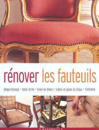 Couverture du livre « Renover Les Fauteuils » de David Gates aux éditions Marabout