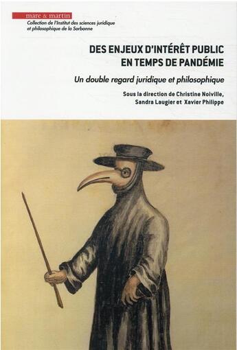 Couverture du livre « Des enjeux d'intérêt public en temps de pandémie » de Sandra Laugier et Christine Noiville et Philippe Xavier aux éditions Mare & Martin