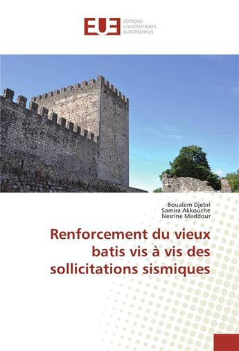 Couverture du livre « Renforcement du vieux batis vis a vis des sollicitations sismiques » de Djebri Boualem aux éditions Editions Universitaires Europeennes