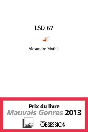 Couverture du livre « LSD 67 » de Alexandre Mathis aux éditions Serge Safran