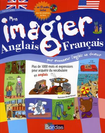 Couverture du livre « Mon imagier anglais-français » de Landry Patricia aux éditions Bordas