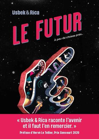 Couverture du livre « Le futur à peu de choses près » de Usbek Et Rica aux éditions Hoebeke