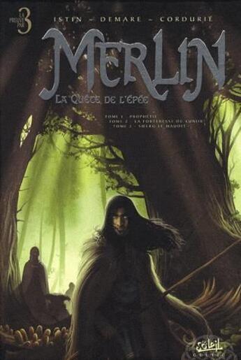 Couverture du livre « Merlin - la quête de l'épée ; INTEGRALE T.1 A T.3 » de Jean-Luc Istin et Nicolas Demare et Sandrine Cordurie aux éditions Soleil