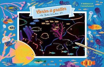 Couverture du livre « Cartes a gratter - oceans » de  aux éditions Grund