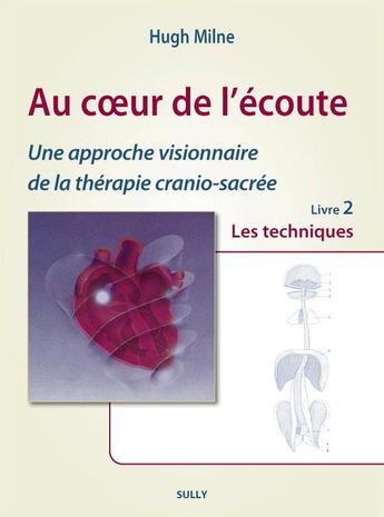 Couverture du livre « Au coeur de l'écoute, une approche visionnaire de la thérapie crânio-sacrée t.2 ; les techniques » de Hugh Milne aux éditions Sully