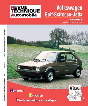 Couverture du livre « Volkswagen golf-scirocco-jetta - essence, 1re generation jusqu'a 1984 » de  aux éditions Etai