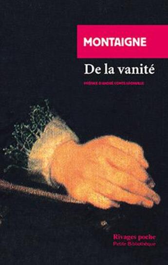 Couverture du livre « De la vanité » de Michel De Montaigne aux éditions Rivages