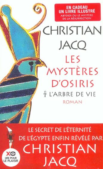 Couverture du livre « Les mysteres d'osiris - tome 1 l'arbre de vie - vol01 » de Christian Jacq aux éditions Xo