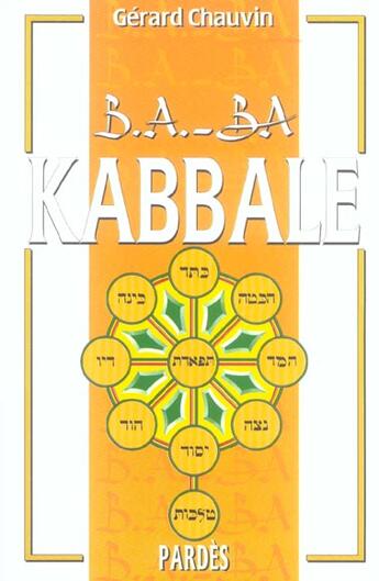 Couverture du livre « Kabbale » de Chauvin aux éditions Pardes