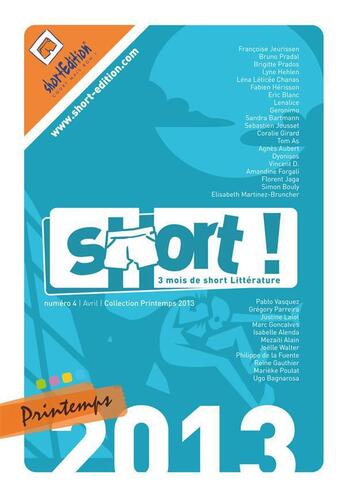 Couverture du livre « Short ! printemps 2013 » de  aux éditions Shortedition