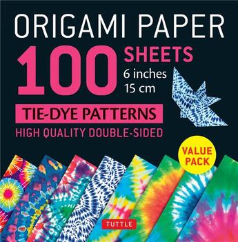 Couverture du livre « Origami paper 100 sheets tie dye patterns » de  aux éditions Tuttle