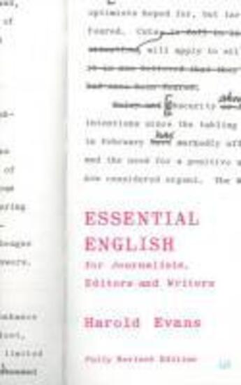 Couverture du livre « Essential English for Journalists, Editors and Writers » de Gillan Crawford aux éditions Random House Digital