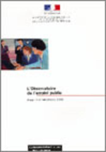 Couverture du livre « Rapport 2001 de l'observatoire de l'emploi public » de Ministere De La Fonction Publique aux éditions Documentation Francaise