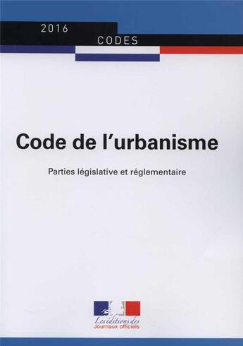 Couverture du livre « Code de l'ubanisme² » de Journaux Officiels aux éditions Direction Des Journaux Officiels