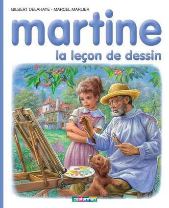 Couverture du livre « Martine T.49 ; la leçon de dessin » de Delahaye Gilbert et Marlier Marcel aux éditions Casterman Jeunesse