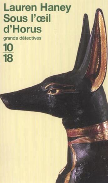 Couverture du livre « Sous l'oeil d'horus » de Lauren Haney aux éditions 10/18