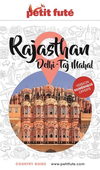 Couverture du livre « Country guide : Rajasthan, Delhi » de Collectif Petit Fute aux éditions Le Petit Fute