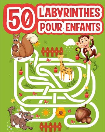 Couverture du livre « Labyrinthes pour enfants ; cahier de vacances comportant des jeux et activités pour enfants à partir » de René Charpin aux éditions Books On Demand