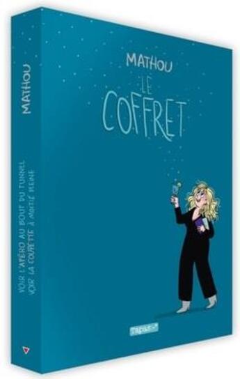 Couverture du livre « Coffret apéro & coupette : voir l'apéro au bout du tunnel ; voir la coupette à moitié pleine » de Mathou aux éditions Delcourt