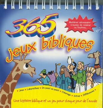 Couverture du livre « 365 jeux bibliques ; une histoire biblique et un jeu pour chaque jour de l'année » de Tim Dowley aux éditions Ligue Pour La Lecture De La Bible