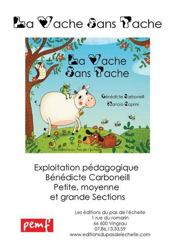 Couverture du livre « Fichier Multi Niveau La Vache Sans Tache » de B Carboneill aux éditions Pemf