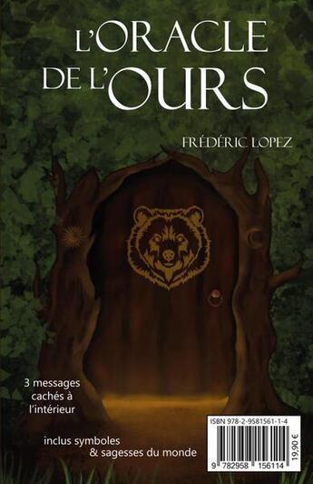 Couverture du livre « L'oracle de l'ours » de Frederic Lopez aux éditions Thebookedition.com