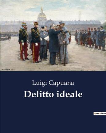 Couverture du livre « Delitto ideale » de Luigi Capuana aux éditions Culturea