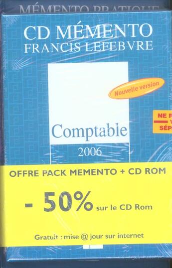 Couverture du livre « Pack comptable (édition 2006) » de  aux éditions Lefebvre