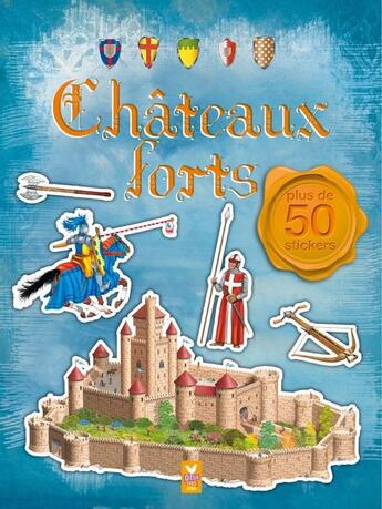 Couverture du livre « Châteaux ; autocollants documentaires » de  aux éditions Deux Coqs D'or