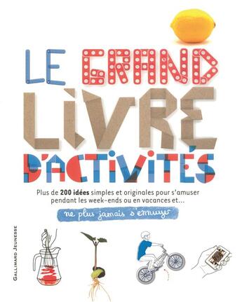 Couverture du livre « Ne plus jamais s'ennuyer : le grand livre d'activités » de John Wodward aux éditions Gallimard-jeunesse