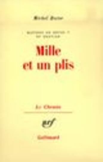 Couverture du livre « Matiere de reves - v et dernier - mille et un plis » de Michel Butor aux éditions Gallimard (patrimoine Numerise)