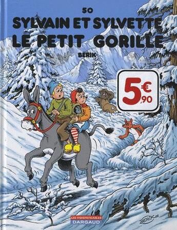 Couverture du livre « Sylvain et Sylvette T.50 ; le petit gorille » de Berik aux éditions Dargaud