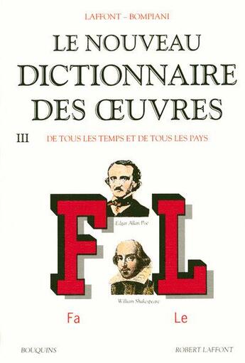 Couverture du livre « Nouveau dictionnaire des oeuvres - tome 3 - vol03 » de  aux éditions Bouquins