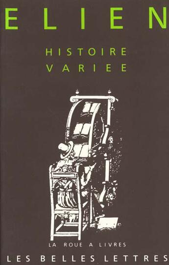 Couverture du livre « Histoire variée » de Elien aux éditions Belles Lettres