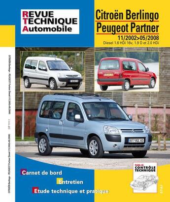 Couverture du livre « Rta 111.1 berlingo combi /partner essence et diesel » de Etai aux éditions Etai