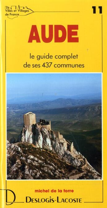 Couverture du livre « Vvf 11 aude » de Michel De La Torre aux éditions Deslogis Lacoste