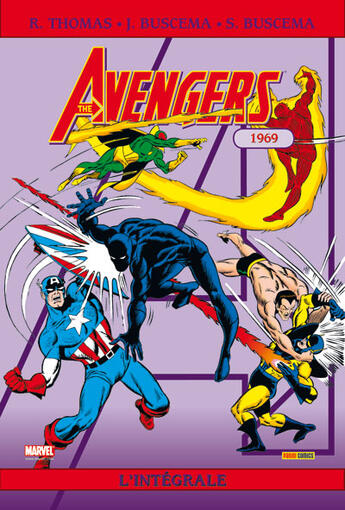 Couverture du livre « Avengers : Intégrale vol.6 : 1969 » de John Buscema et Roy Thomas aux éditions Panini