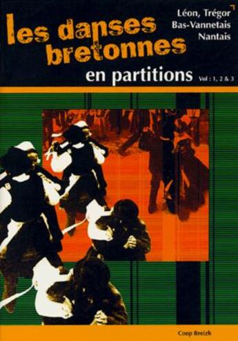 Couverture du livre « Apprenez les danses bretonnes ; Léon, bas-vannetais, nantais ; partitions volumes 1, 2, 3 » de  aux éditions Coop Breizh